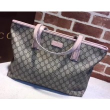 Gucci GG Supreme Tote 211137 Pink
