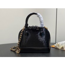 LOUIS VUITTON Alma Mini LV&I BAG IN EPI LEATHER BLACK 2025