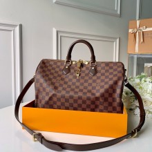 Louis Vuitton Damier Ebene coated canvas Speedy 35 Bag n41363 2023