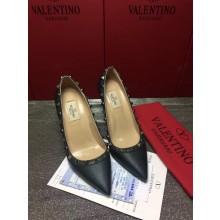 VALENTINO ROLLING ROCKSTUD PUMP 9.5CM black