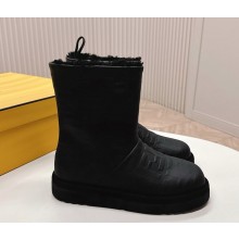 Fendi Apres Chic Black FF leather low boots 2024