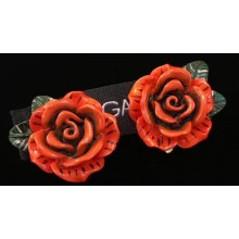 Dolce Gabbana Pendant Earrings with Red Rose 2018