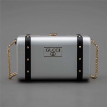 GUCCI SILVER Aluminum beauty case