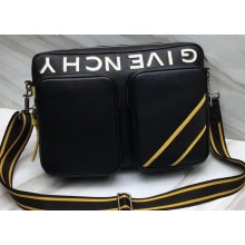 Givenchy Reverse Zippered Messenger Bag Black/Yellow 2018