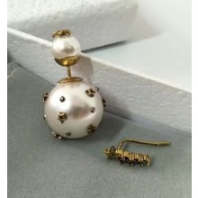 Dior Tribales Asymmetric Bead and Shooting Star Earrings 2018
