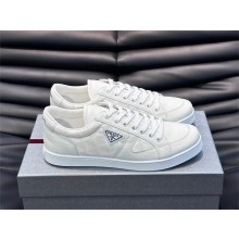Prada Leather and Re-Nylon sneakers white 2EE376 2023