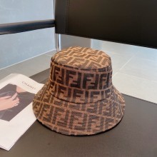 fendi Brown/black tech fabric hat 2023