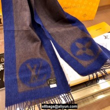 Louis Vuitton Cardiff Scarf 194x30cm BLUE