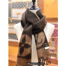 Louis Vuitton Cardiff Scarf 194x30cm COFFEE