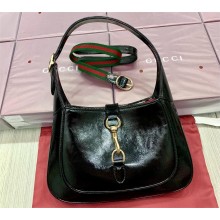 Gucci Jackie small shoulder bag 782849 IN BLACK patent leather 2024