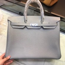 HERMES BIRKIN 40 blue lin IN ORIGINAL TOGO LEATHER