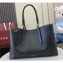 Gucci GG Emblem Tote bag 815213 black leather 2024
