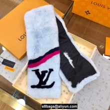 LOUIS VUITTON RABBIT FUR SCARF 95X16CM 03