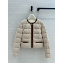 MONCLER Serinde Bouclé Down Jacket white 2024