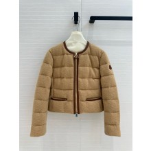 MONCLER Serinde Bouclé Down Jacket camel 2024