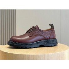 dior Buffalo Derby Shoe BURGUNDY 2023