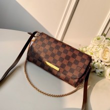 louis vuitton Damier Ebene favorite PM bag N41276