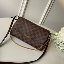 louis vuitton Damier Ebene favorite mm bag N41129