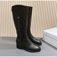 Dior d-folk heeled boot black 2023