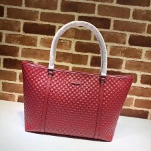 Gucci Signature leather tote bag 449647 burgundy