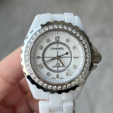 Chanel J12 Watch WHITE 38MM WITH DIAMONDS 2023