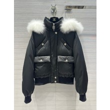 chanel coco neige down jacket black 2023