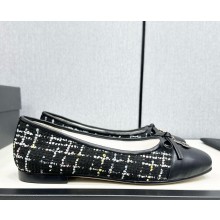 Chanel Ballet flats silk &sheepskin black 2025