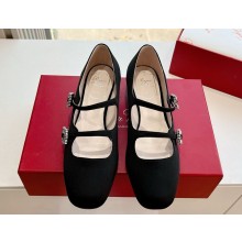 Roger Vivier silk whith Buckle Ballerinas black 2025