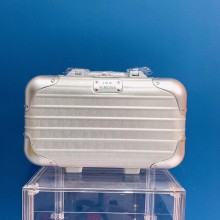 DIOR X RIMOWA Gray Dior Oblique Aluminum Hand Case 