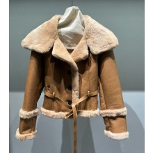 Dior Shearling-lined leather jacket brown 1101-2024