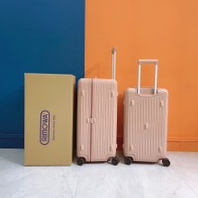 RIMOWA ESSENTIAL trunk plus large check-in suitcase nude pink