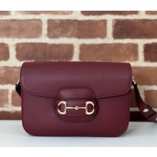 Gucci Horsebit 1955 Soft small shoulder bag 815178 Gucci Rosso Ancora red soft leather with natural shine 2024