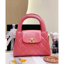 Chanel calfskin Small Flap Bag AS3038 pink 2023