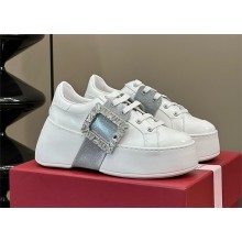 Roger Vivier Viv' Skate Strass Sneakers in leather 04 2024