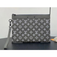 louis vuitton Pochette To-Go Olive GreenMonogram Shadow embossed calfskin leather M12499  1101-2024