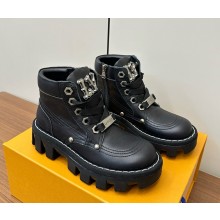 Louis Vuitton women/men LV Checker Ankle Boot leather black 1114-2024