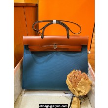 Hermes Herbag Zip 39 Bag in Original Quality denim blue