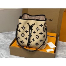 LV By The Pool Néonoé BB BAG M23080 BEIGE NOIR 2023