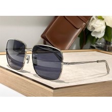 CELINE Triomphe Rhinestone 01 Sunglasses in Metal with Crystals SILVER/GREY 2025