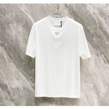 PRADA WHITE Cotton T-shirt UJN861 2025