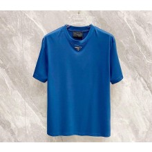 PRADA BLUE Cotton T-shirt UJN861 2025