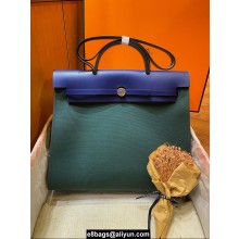 Hermes Herbag Zip 31 Bag in Original Quality  royal blue/army green