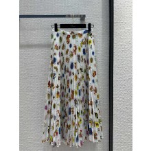 DIOR MID-LENGTH PLEATED SKIRT 01 2024 