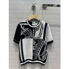 HERMES Short Sleeve Cashmere sweater 07 2024 