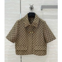 GUCCI Horsebit GG Canvas jacket 2025