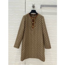 GUCCI Horsebit GG canvas minidress 2025
