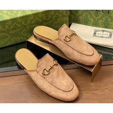 Gucci Women's Princetown Jordaan gg velvet slipper beige 2025