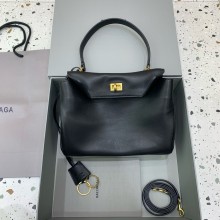 BALENCIAGA Women's Rodeo SMALL Handbag in Black/GOLD 2024