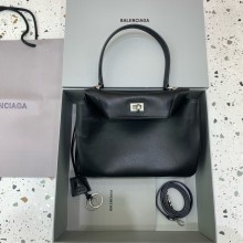 BALENCIAGA Women's Rodeo SMALL Handbag in Black/SILVER 2024