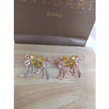 Bvlgari fiorever yellow diamonds earrings